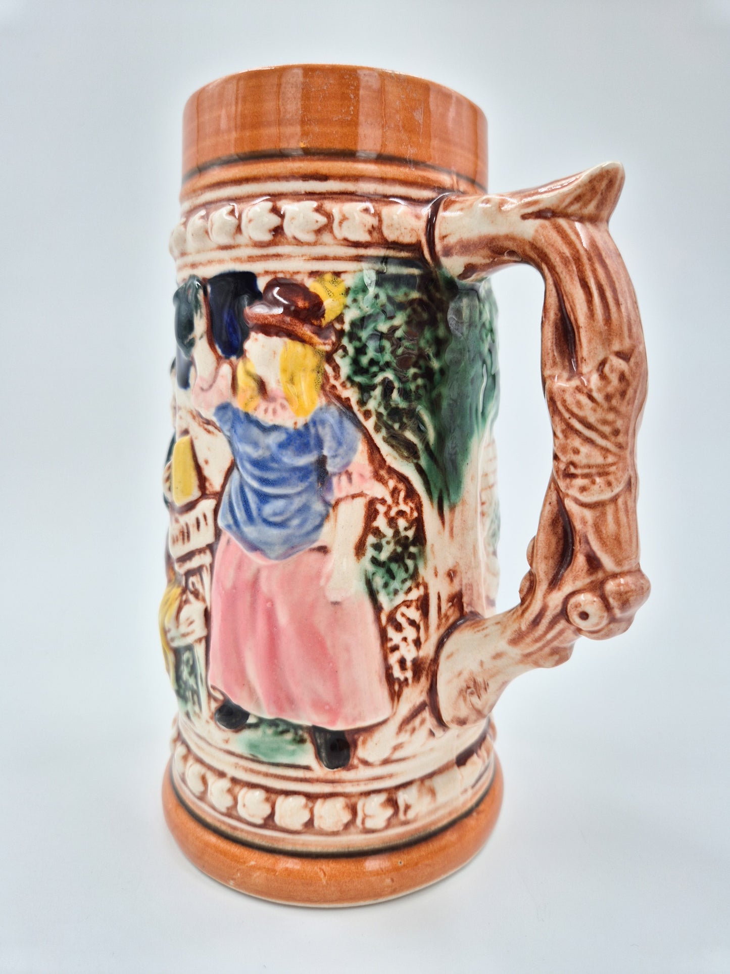 Vintage Pair of Ceramic Beer Steins