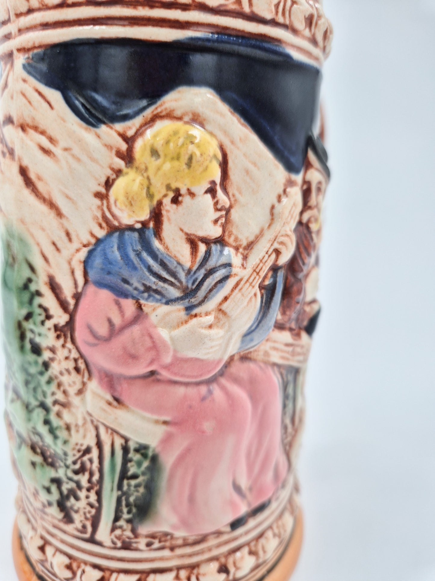 Vintage Pair of Ceramic Beer Steins