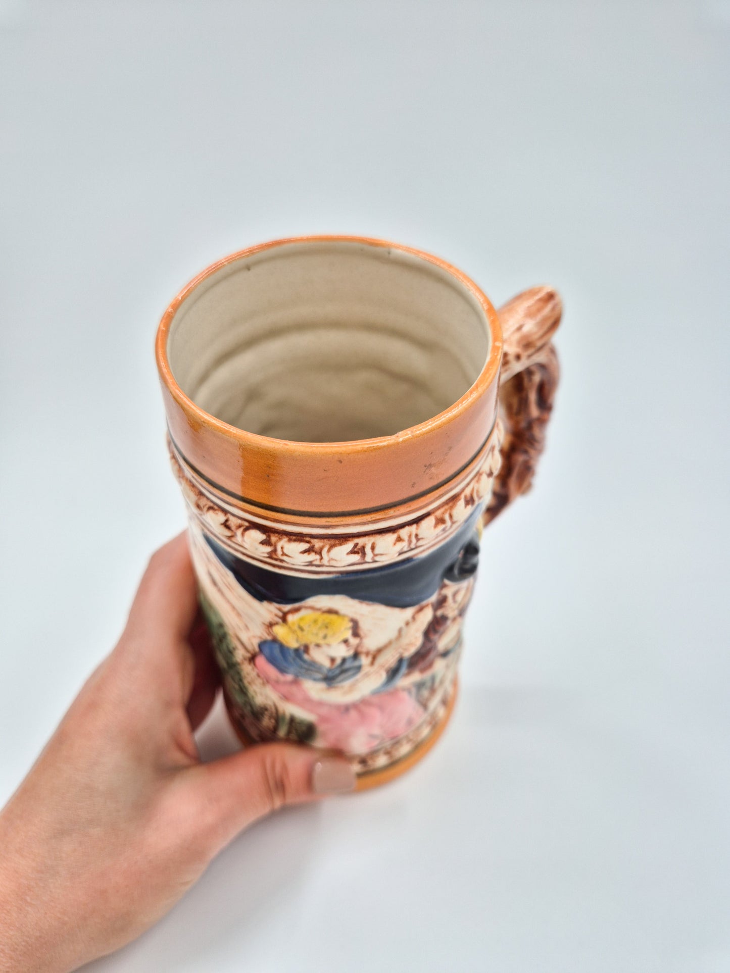 Vintage Pair of Ceramic Beer Steins