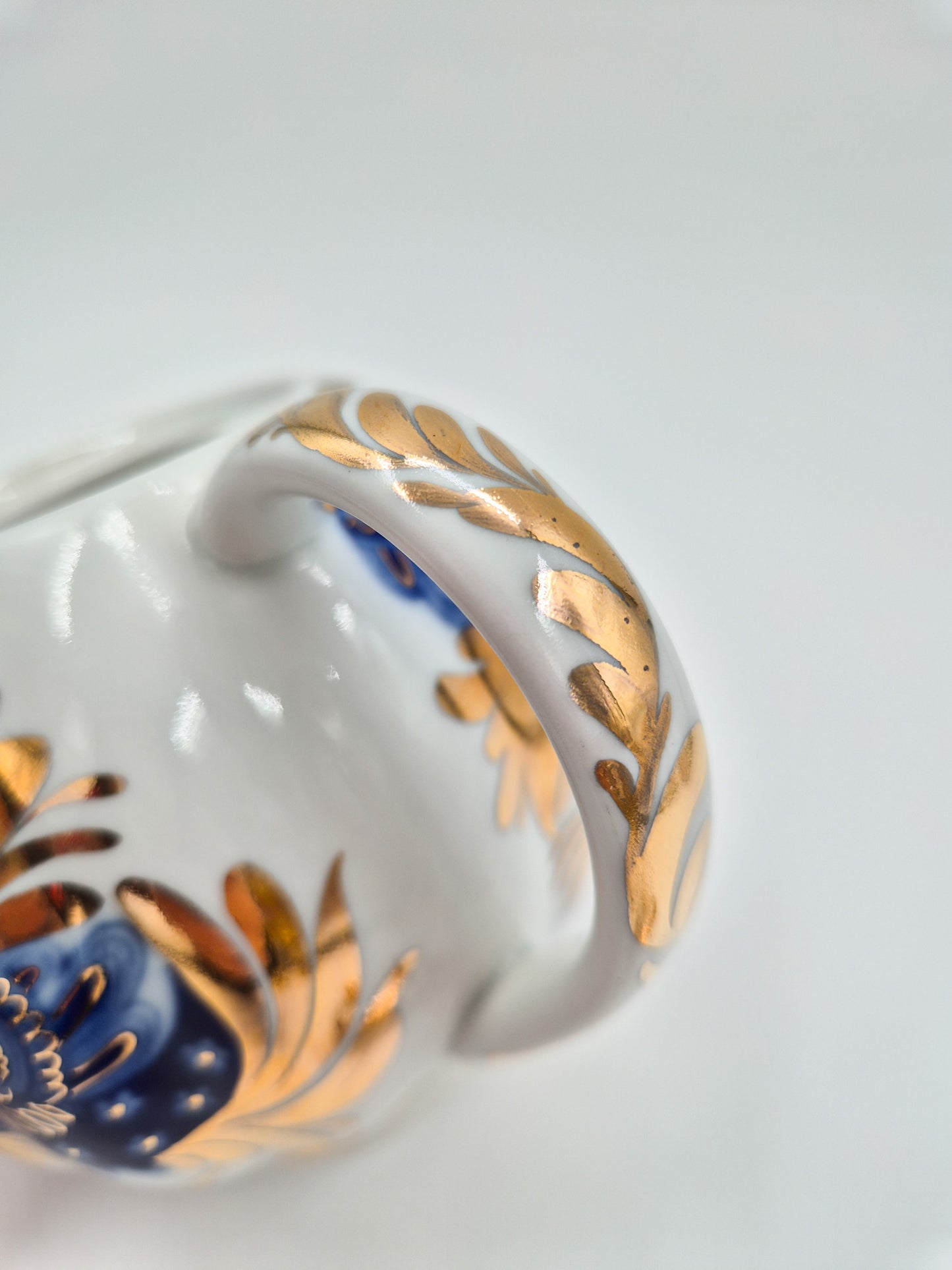 Lomonosov Golden Garden Teapot – Vintage USSR Porcelain