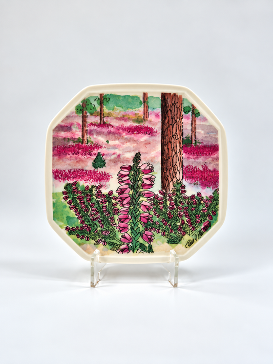 Arabia Kanerva Wall Plate 15cm, Kainuu Provincial Flower, Toivo G Utriainen