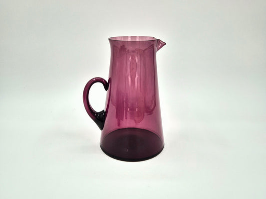 Kumela Purple Glass Jug – Vintage Finnish Glassware