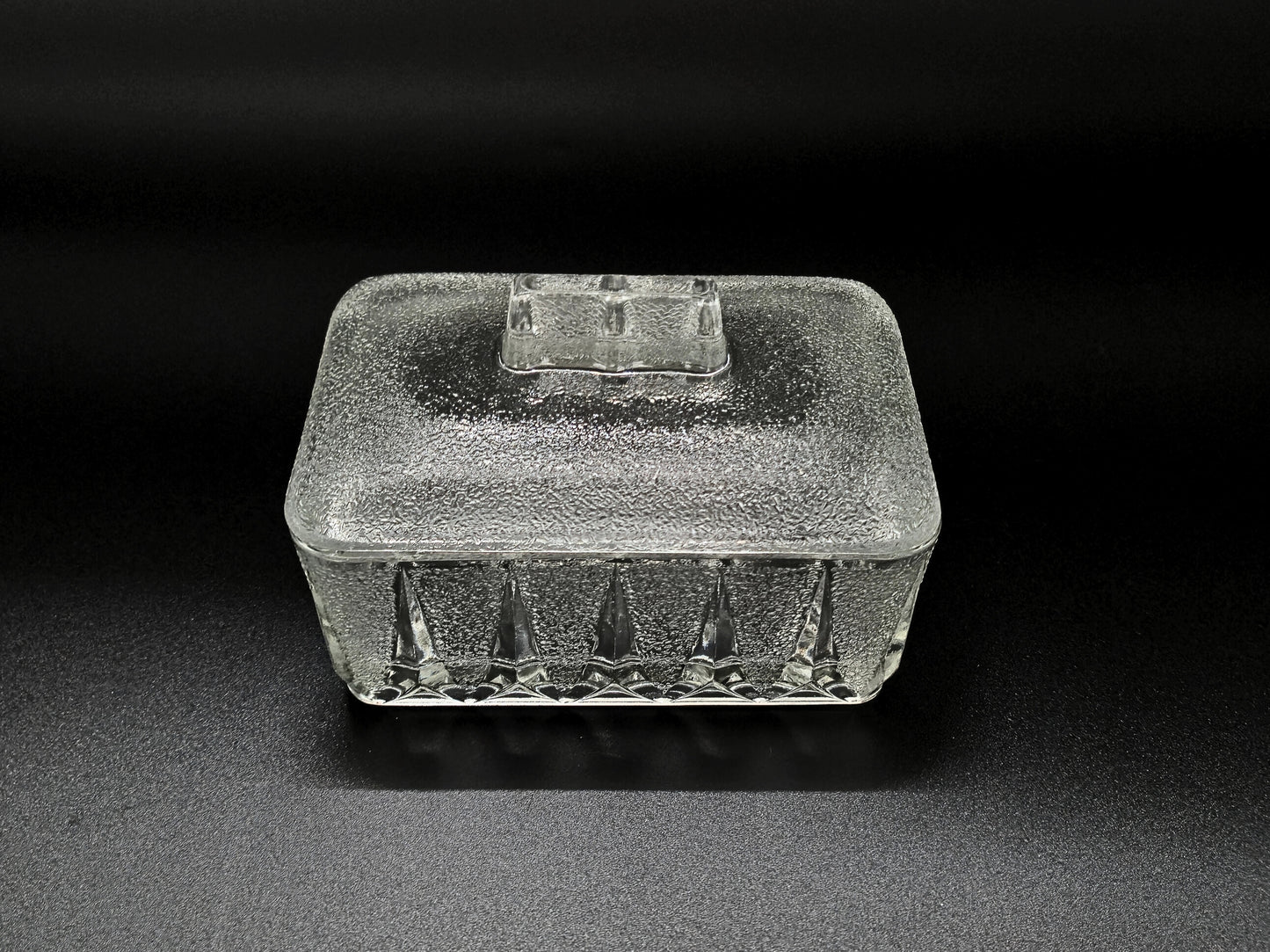 1950 Vintage English Butter Dish with Lid