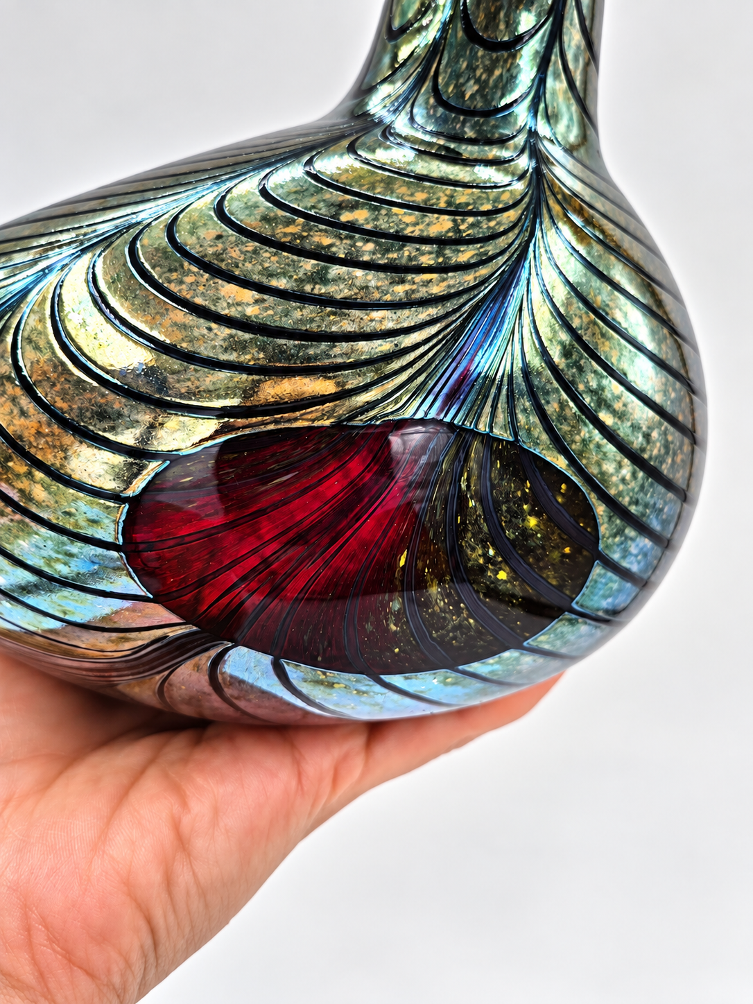 Oiva Toikka Glass Bird, Signed O. Toikka Nuutajärvi