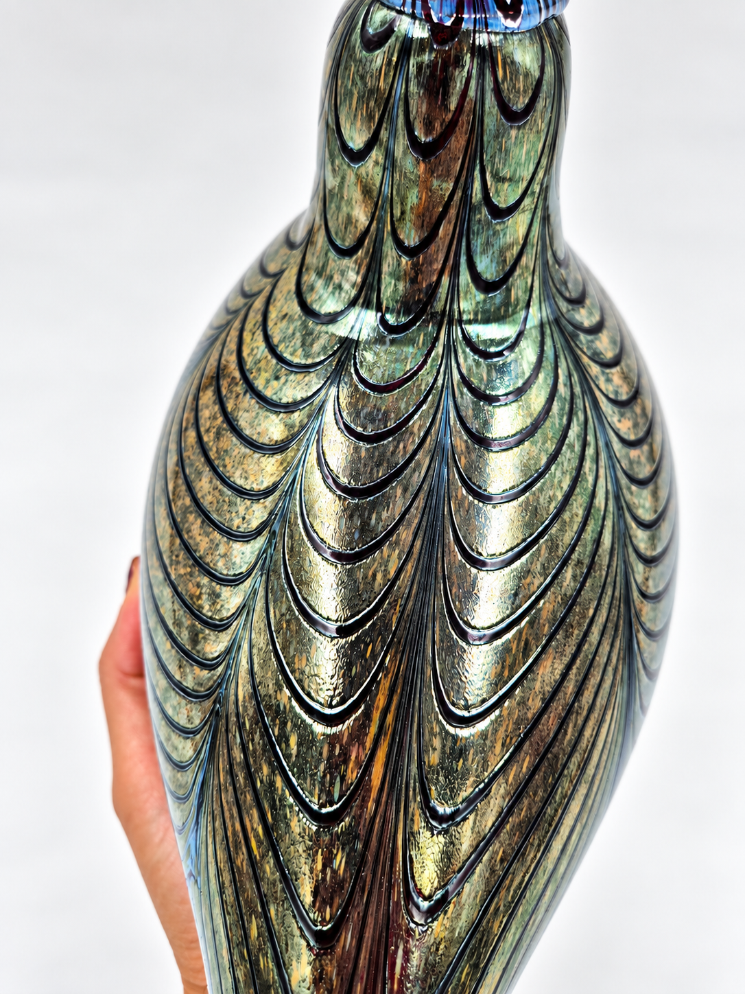 Oiva Toikka Glass Bird, Signed O. Toikka Nuutajärvi