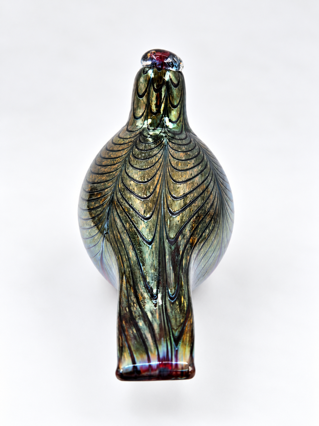 Oiva Toikka Glass Bird, Signed O. Toikka Nuutajärvi
