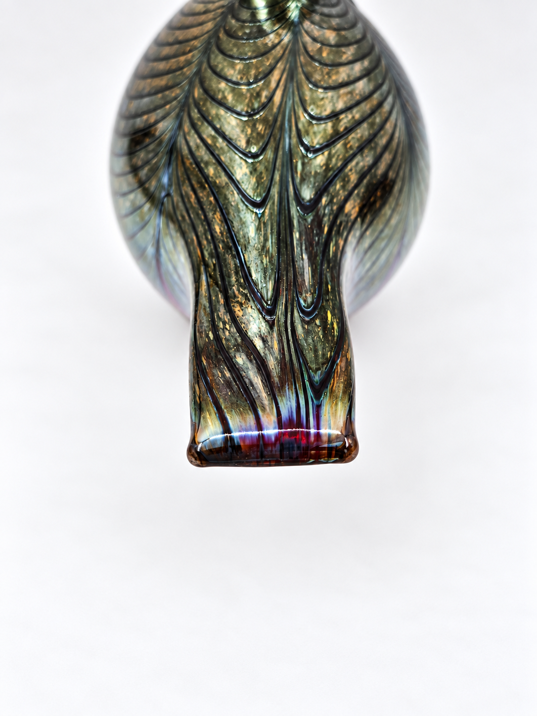 Oiva Toikka Glass Bird, Signed O. Toikka Nuutajärvi