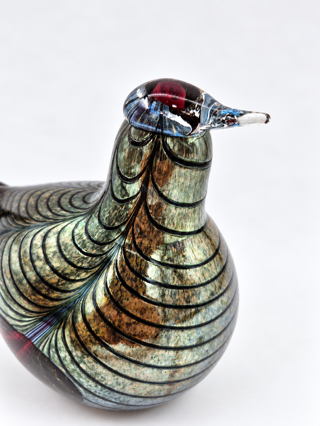 Oiva Toikka Glass Bird, Signed O. Toikka Nuutajärvi