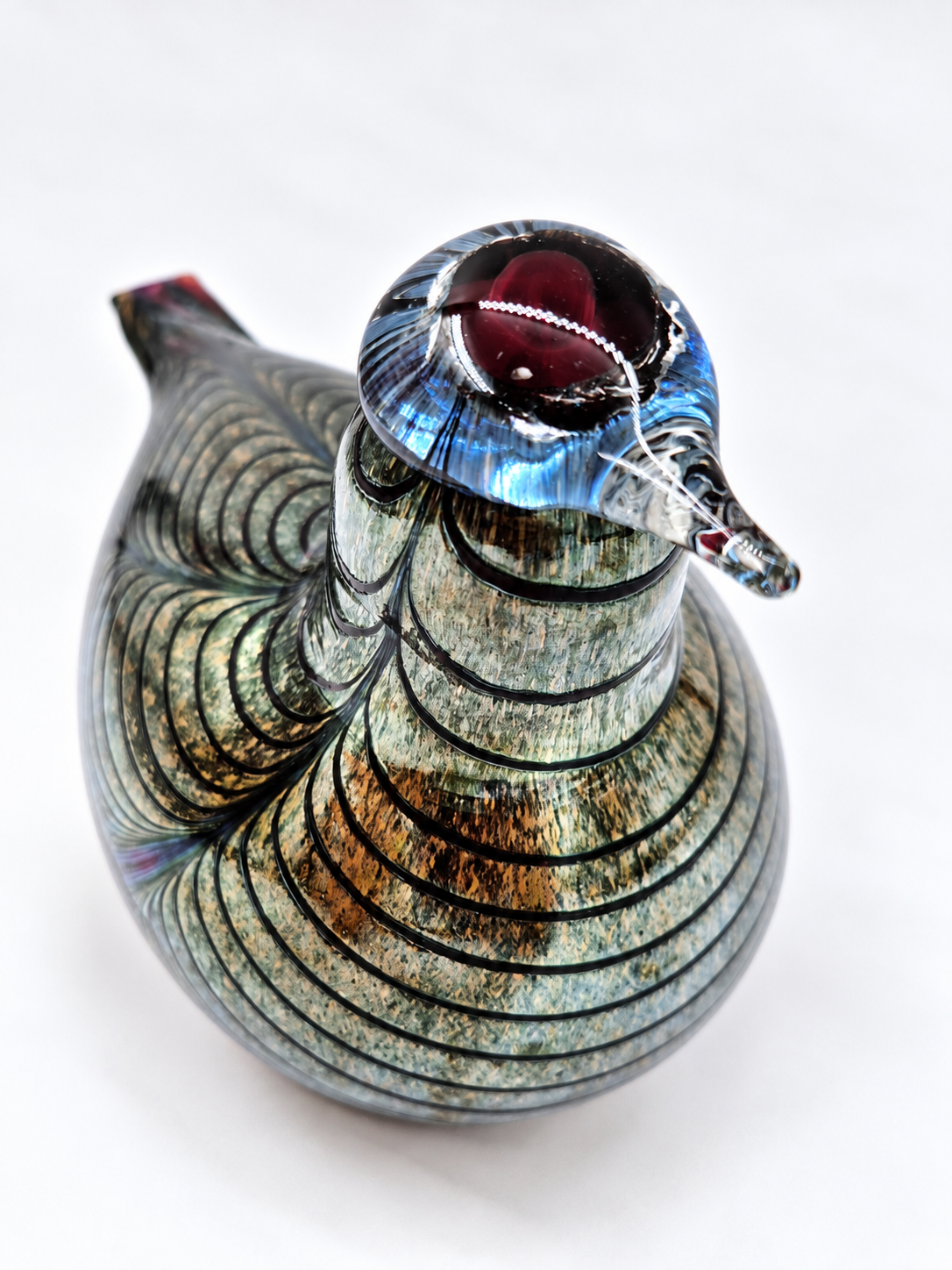 Oiva Toikka Glass Bird, Signed O. Toikka Nuutajärvi