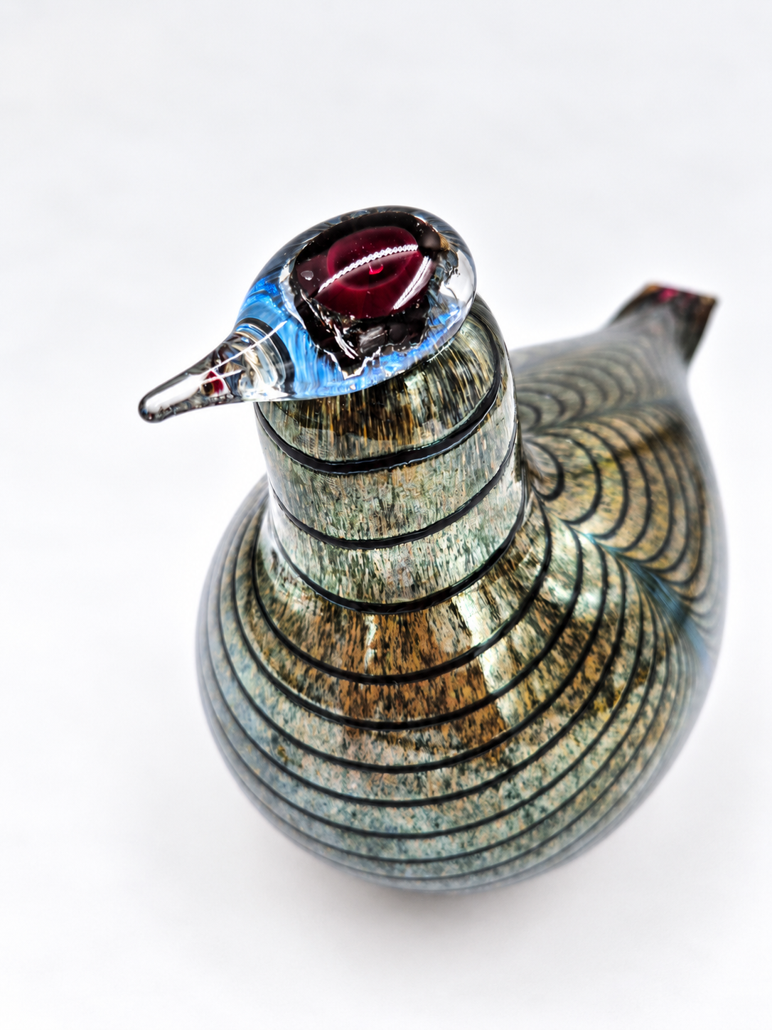 Oiva Toikka Glass Bird, Signed O. Toikka Nuutajärvi