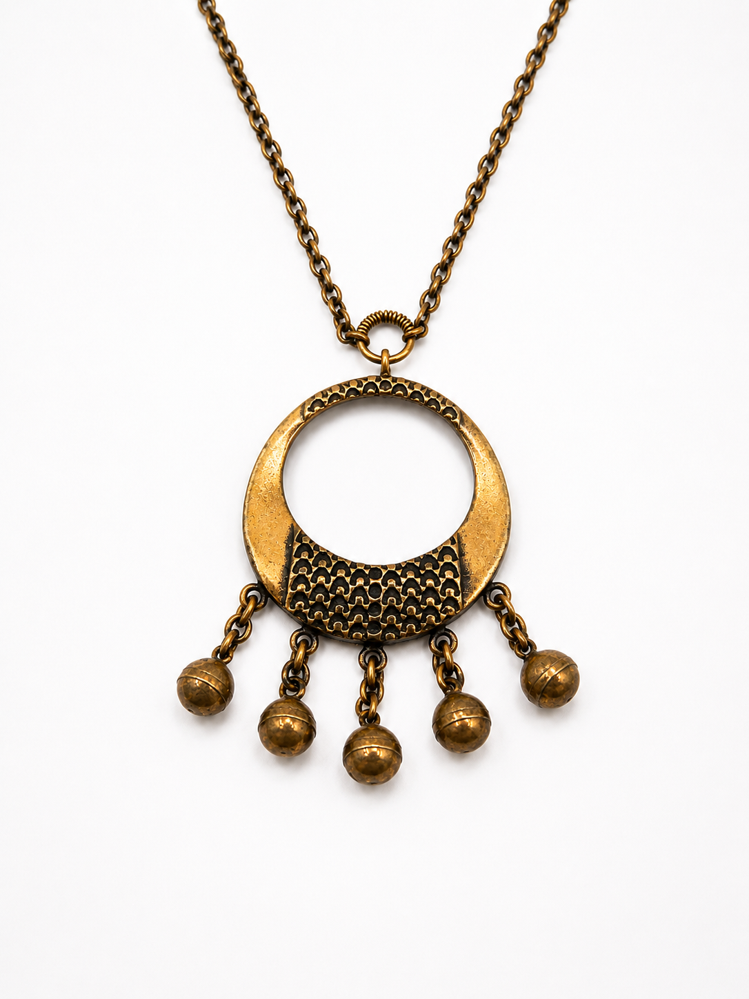 Pentti Sarpaneva Bronze Pendant Necklace, Finnish Brutalist Jewellery, 1960s 1970s Vintage Scandinavian Necklace