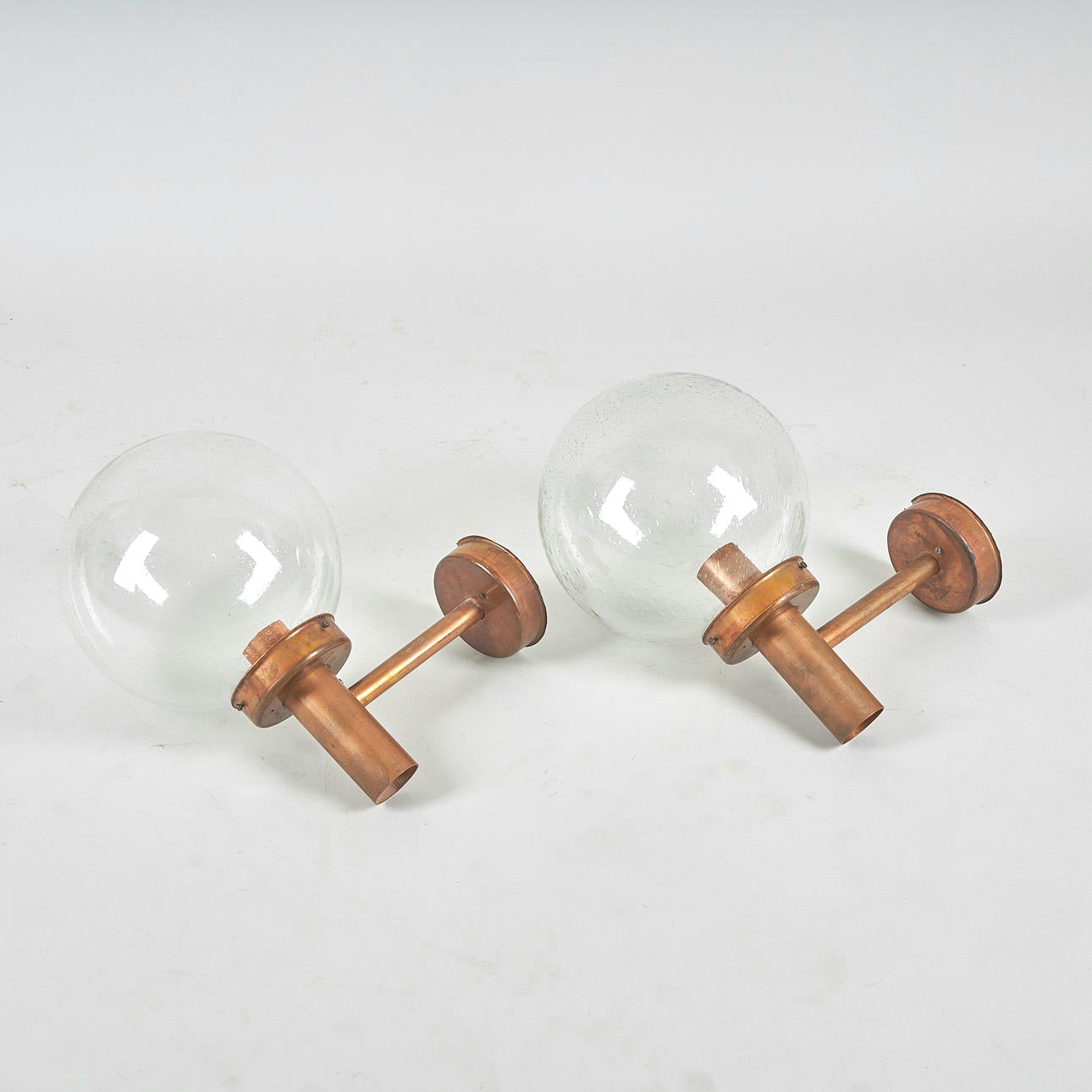 Lisa Johansson-Pape Wall Lamps Model 140-015 for Orno – Copper & Glass
