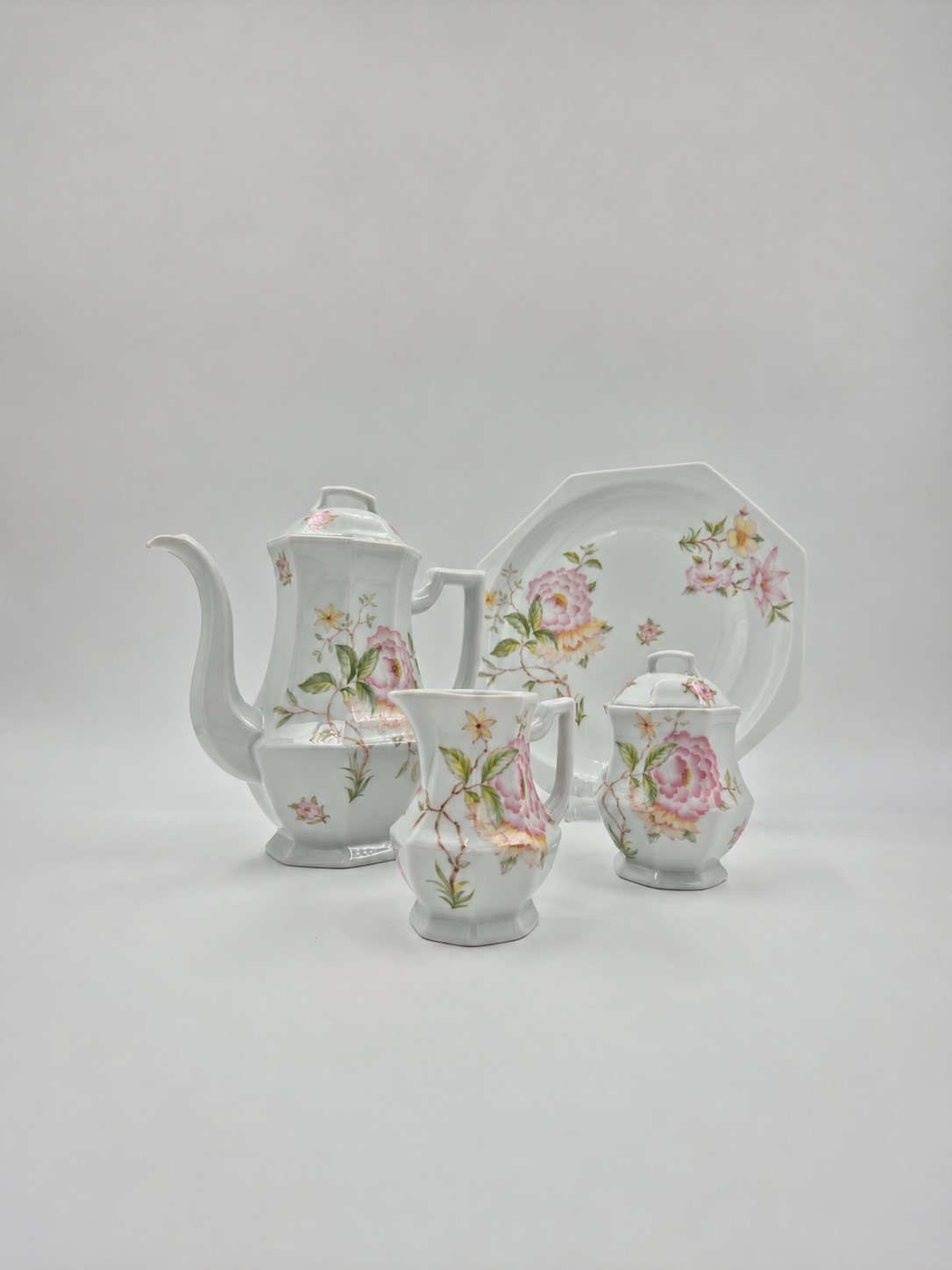 Classic Limoges Coffee/Tea Service – Elegant Vintage French Floral Porcelain