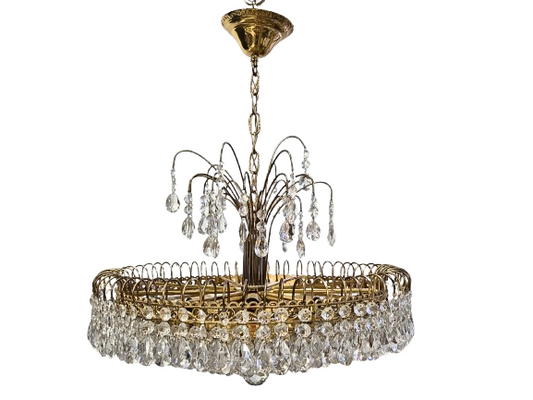 Vintage Turun kristalli Crystal Chandelier