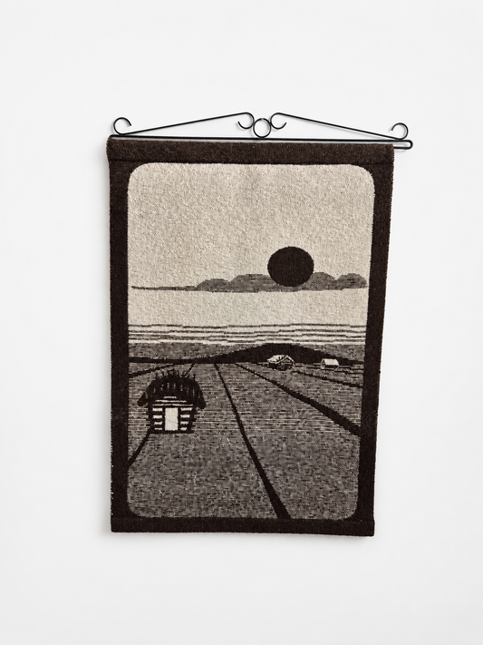 Vintage Finnish Double-Sided Wall Hanging | Scandinavian Woven Textile Art | Nordic Landscape Tapestry | Large Finnish Wall Decor | 100 x 76.5 cm