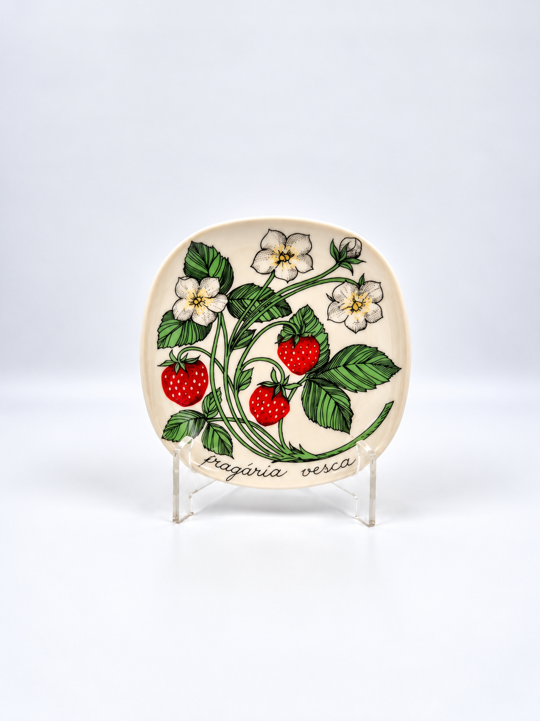 Arabia, Esteri Tomula, Botanica Fragaria vesca (Ahomansikka, Wild Strawberry) Wall Plate
