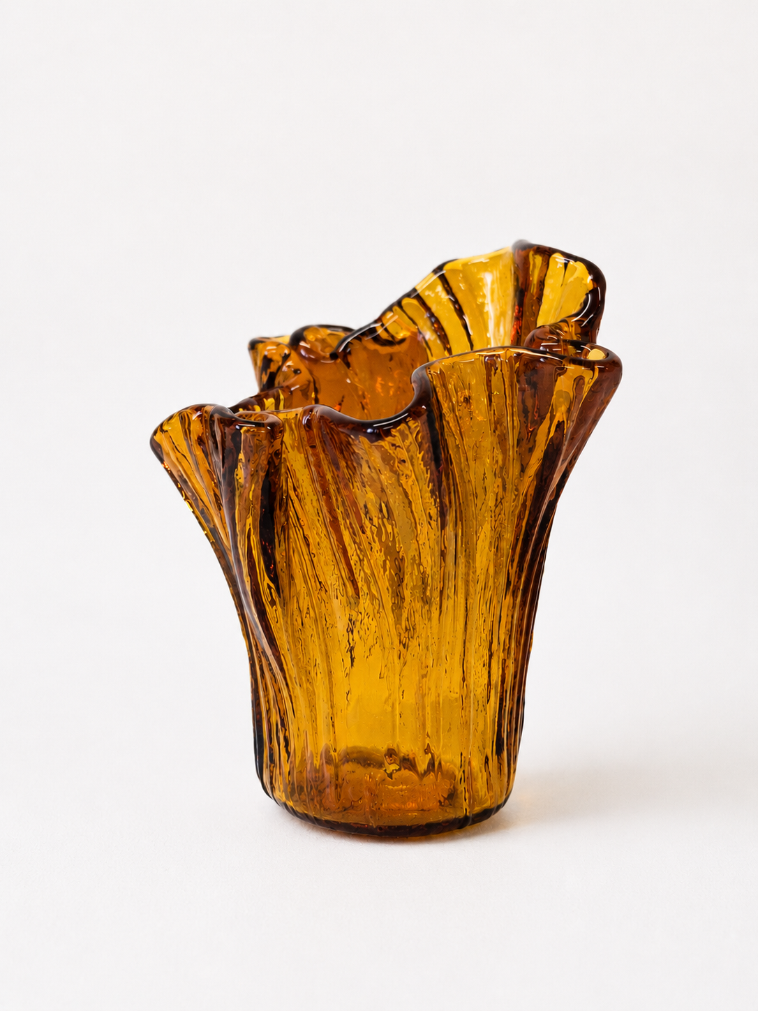 Retro Muurla Glass Vase – Finnish Vintage Design